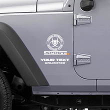 Zombie Outbreak Response Team Logo Vinyl Sticker for Jeep Wrangler Rubicon_3