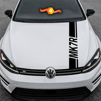 Hood Decal Rocker Panel Vinyl Decal Stripes Volkswagen Golf Mk7R Gti 