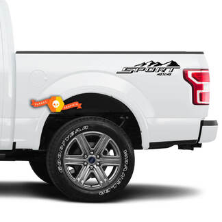 Pair Sport 4X4 Mountain Decals For Ford F150 F250 F350 Super Duty Truck Sticker Decal Vinyl