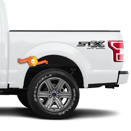 Off-Road 4X4 Vinyl Decal Stickers Pair for Ford F-150 STX Super Duty