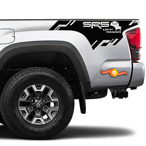 SR5 Off Road Deer Bedside Vinyl Decal Sticker for Toyota Tacoma