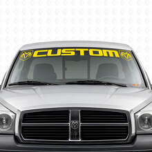 Custom Lettering Windshield Vinyl Decal for Dodge Dakota Ram_5