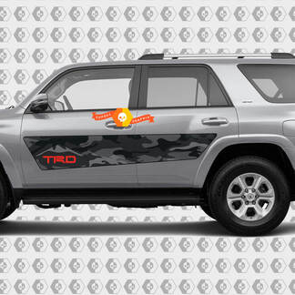 Pair of NEW TRD style Camo Mountains decal designed for Toyota 4Runner