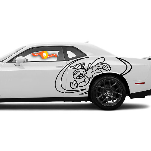 2X Bee Muscle Decal Graphics Stickers for Dodge Challenger / Charger