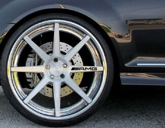 4 Pack AMG 5.0 Decal Sticker wheels rims Mercedes Benz Sport