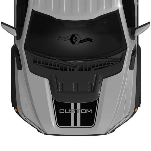 CUSTOM Double Hood Stripes Vinyl Decal for Musclecar F-150 2022+