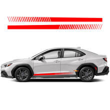 Racing Style Rocker Panel Stripes Vinyl Decal Kit for Subaru WRX Impreza_3
