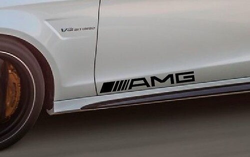 Mercedes Benz Windshield Vinyl Decal – Sport Car Racing Sticker Emblem Logo In Silver By Nkaz1080