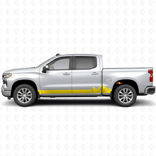 Mountain Range Door & Rocker Panel Vinyl Stripes for Chevrolet Silverado 1500 T1XX 2019-2026_3