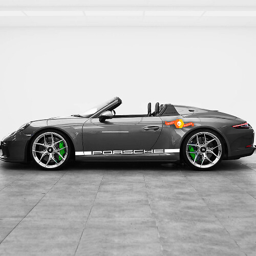 Porsche Heritage Design (onlu stripes) for the New 911 Speedster Side Stripes Kit Decal Sticker