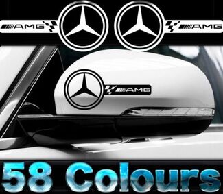 Sports Mind Powered by Mercedes Benz Racing Decal sticker emblem logo RED