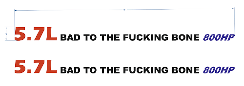 2 x  5.7L  Hem 800HP Hood Decals Stickers