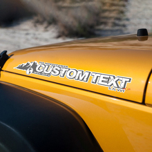 Custom Hood Vinyl Decal for Jeep Wrangler Rubicon _3