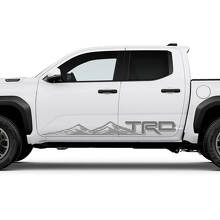 TRD Mountains Side Rocker Panel Decals Stickers for Toyota Tacoma 2