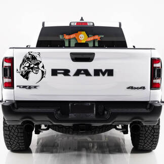 Dodge Ram TRX 2023 TRX Eating Raptor Tailgate Bed Side TRX Truck Vinyl Decal Graphic