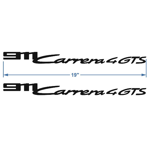 911 Carrera 4 GTS Side Door Vinyl Decals Set for Porsche 911 