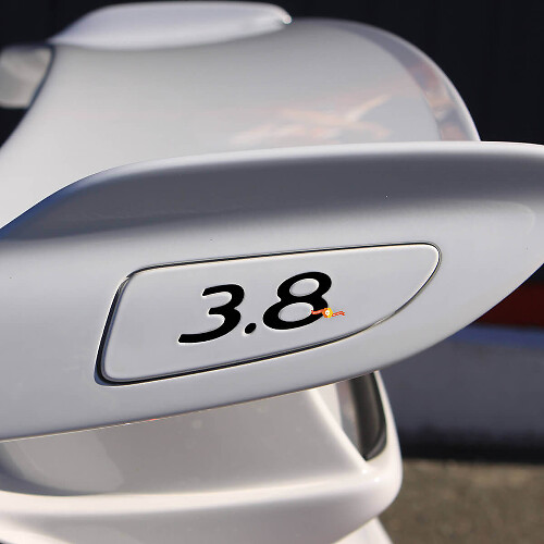 3.8 Rear Wing Inlay Vinyl Decal Set for Porsche 911 GT3