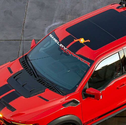 Windshield Banner Graphics Decal Sticker for Ford F-150 Raptor Shelby Baja Edition