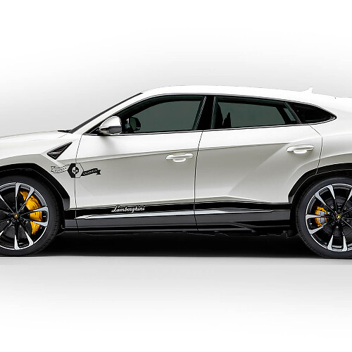 Pair Lamborghini Urus 2021 2022 2023 Side Doors Rocker Panel Stripe Vinyl Decal Sticker Graphics