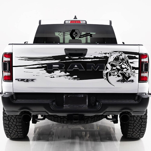 T-Rex Mud Splash Tailgate Vinyl Decal for Dodge Ram TRX