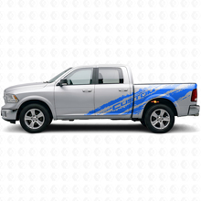 Mud Splash Custom Text Side Vinyl Decal Kit for Dodge Ram 1500 Rebel_2
