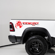 TRX Dinosaur Eating Rear Side Vinyl Decals for Dodge Ram TRX_3