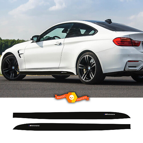 M Performance Stripes Rocker Panel Vinyl Decal Sticker for BMW M3