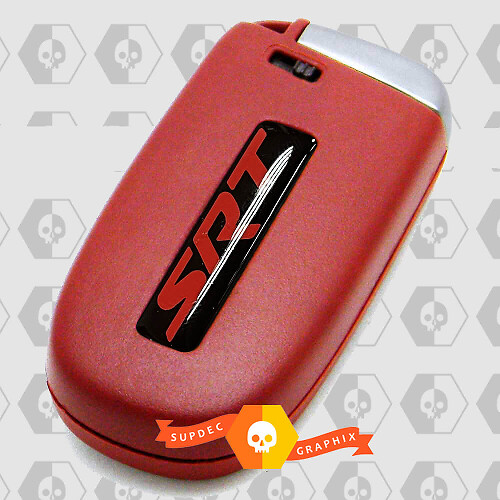 SRT-Style Domed Key Fob Inlay Decal Set for Dodge Challenger, Charger and Durango