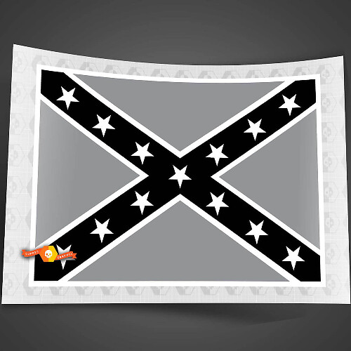 General Lee Flag Roof Vinyl Decal Sticker for Cars 