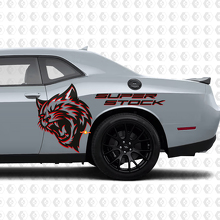Wildcat Super Stock Side Vinyl Decals Kit for Dodge Challenger or Charger_2