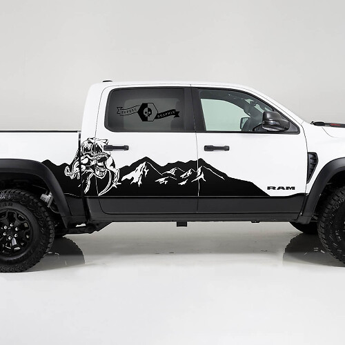TRX Mountains Range Side Vinyl Decal Kit for Dodge Ram Rebel TRX 1500 2021+