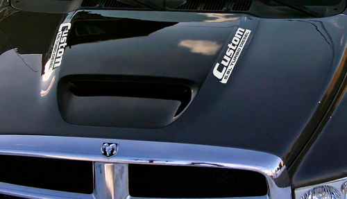 Cummins Custom 5.9L / 6.7L Turbo Diesel Pair Hood Vinyl Decal Sticker for Dodge Ram 1500