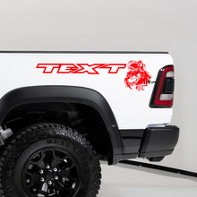 TRX Eating Raptor Bedside Vinyl Decals Set for Dodge Ram 1500 TRX_2