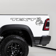 TRX Eating Raptor Bedside Vinyl Decals Set for Dodge Ram 1500 TRX_3