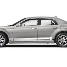  Rocker Panel Logo Graphics Car Vinyl Decals Stickers for Chrysler 300 2