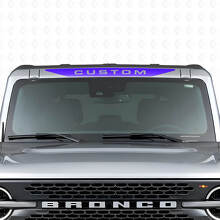 Custom Windshield Banner Vinyl Decal for Musclecar Horse _2