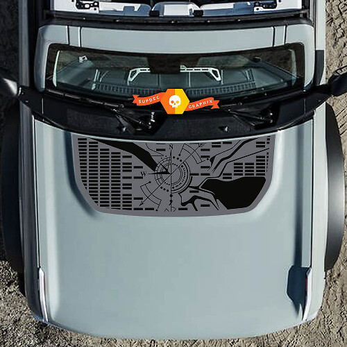 Hood Bronco Compass Wrap Graphics Decal Sticker for Ford Bronco