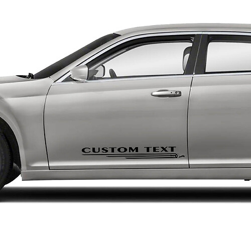 Custom Text Doors Graphics Car Vinyl Decals Stickers for Chrysler 300