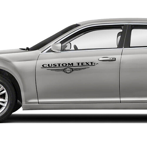 Your Logo with Custom Text Doors Graphics Car Vinyl Decals Stickers for Chrysler 300