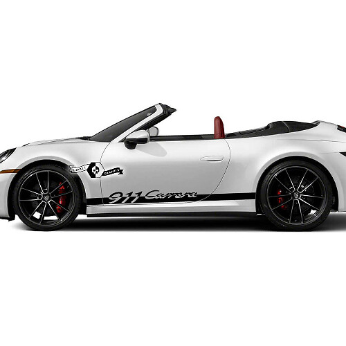 911 Carrera Style Stripes Side Vinyl Decal Sticker for Porsche 911