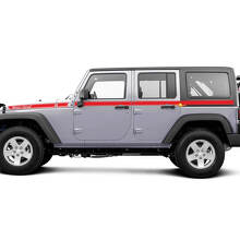 Retro Side Door All Over Car Length Vinyl Decal Sticker Graphics for Jeep Wrangler JK 2 or 4 Door 3