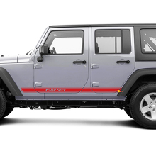 Retro Side Doors Down All Over Car Length Vinyl Decal Sticker Graphics for Jeep Wrangler JK 2 or 4 Door 3