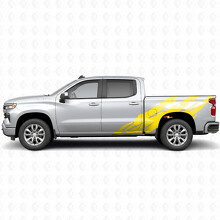 Jagged Bedside Vinyl Stripes for Chevrolet Silverado 1500 T1XX 2019-2026_3