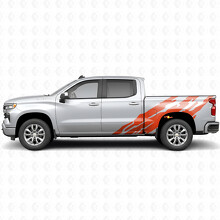Jagged Bedside Vinyl Stripes for Chevrolet Silverado 1500 T1XX 2019-2026_4