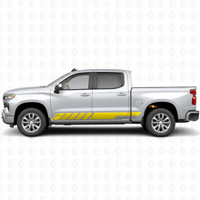 Slanted Racing Door & Rocker Panel Vinyl Stripes for Chevrolet Silverado 1500 T1XX 2019-2026_3