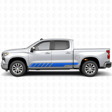 Slanted Racing Door & Rocker Panel Vinyl Stripes for Chevrolet Silverado 1500 T1XX 2019-2026_5