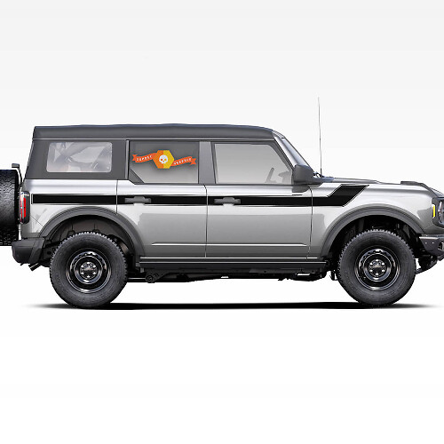 Upper Side Door Stripes Decal Stickers for Ford Bronco 2021-Now