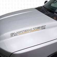 7.3L Turbo Diesel V8 Outline Lettering Hood Vinyl Decal for Musclecar truck_3