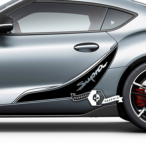 Toyota Supra MKV A90 A91 Doors Side Graphics Decals Stickers