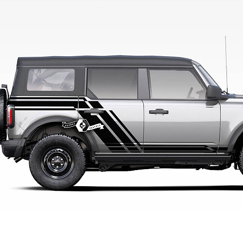 Side Door Rocker Panel Splash Graphics Decal Stickers for Ford Bronco